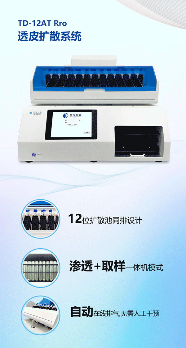新品推荐 | 华溶TD-VP2皮肤完整性测试仪，助力透皮扩散试验，提高成功率